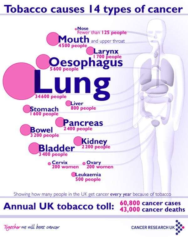 34,600 lung cancer cases blamed on smoking