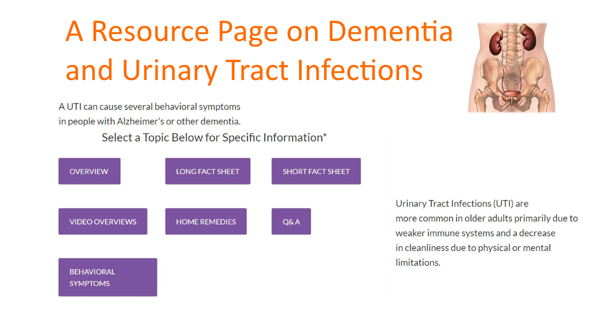 A Resource Page on Dementia and Urinary Tract Infections ...