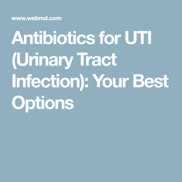 Antibiotics for UTIs: What to Know