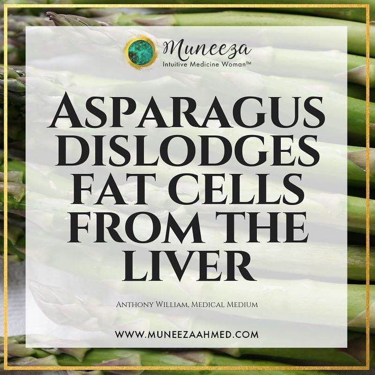 Asparagus also contains inulin which encourages good bacteria in the ...