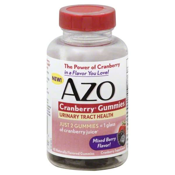 AZO Cranberry Gummies Urinary Tract Health Mixed Berry