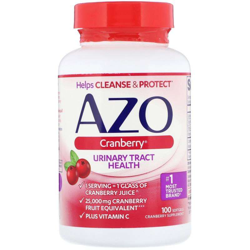 Azo Cranberry Urinary Tract Health 100 Softgels