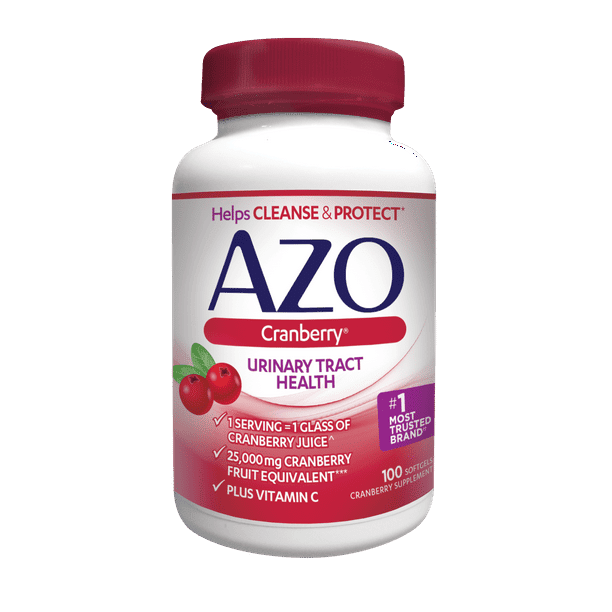 AZO Cranberry Urinary Tract Health Supplement, 100 Softgels