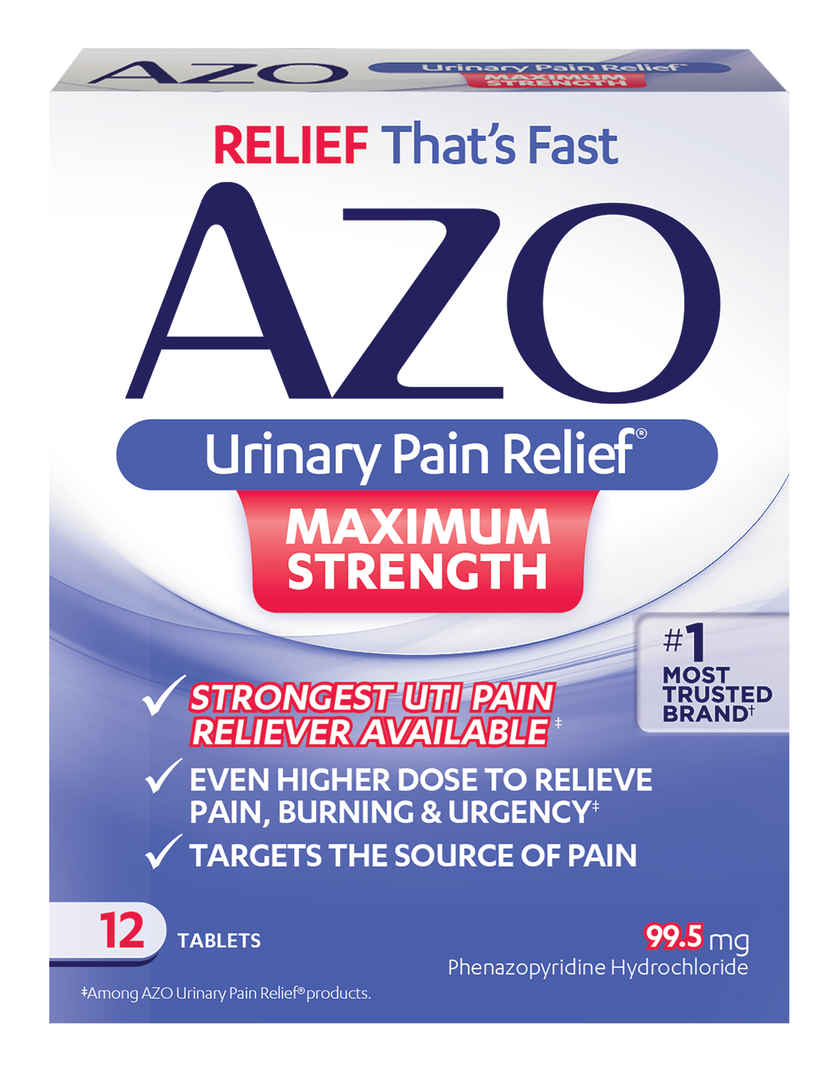 AZO Maximum Strength Urinary Pain Relief, UTI Pain ...