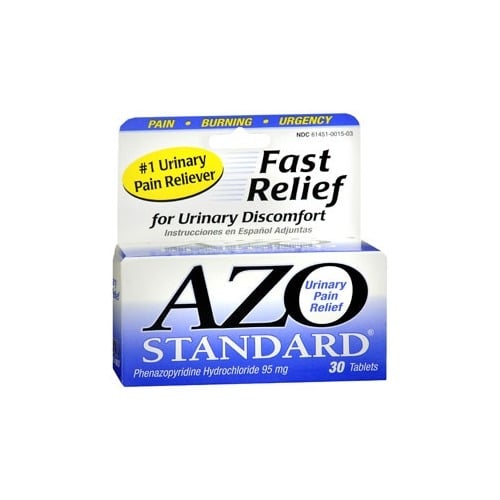 Azo Standard Urinary Pain Relief AZO Standard 95 mg Strength Tablet ...