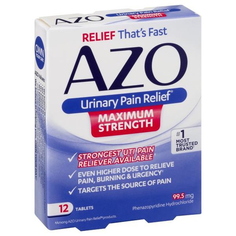 Azo Urinary Pain Relief Max Strength (12 ct) from Publix