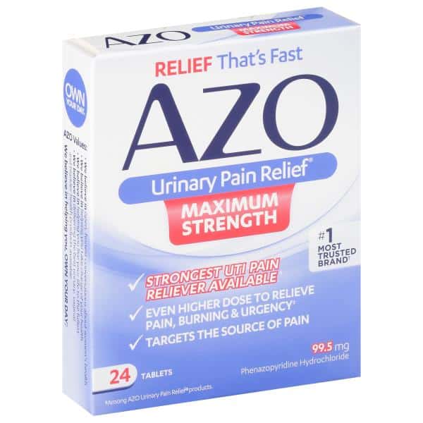 Azo Urinary Pain Relief, Maximum Strength, 97.5 mg, Tablets : Publix.com