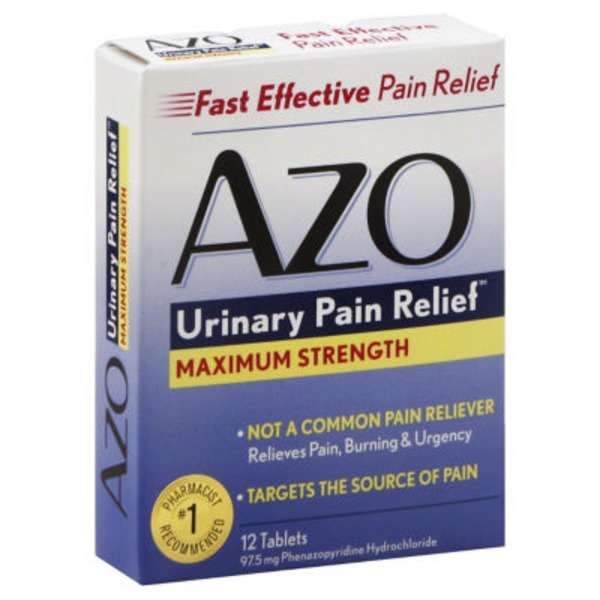 Azo Urinary Pain Relief Maximum Strength From H