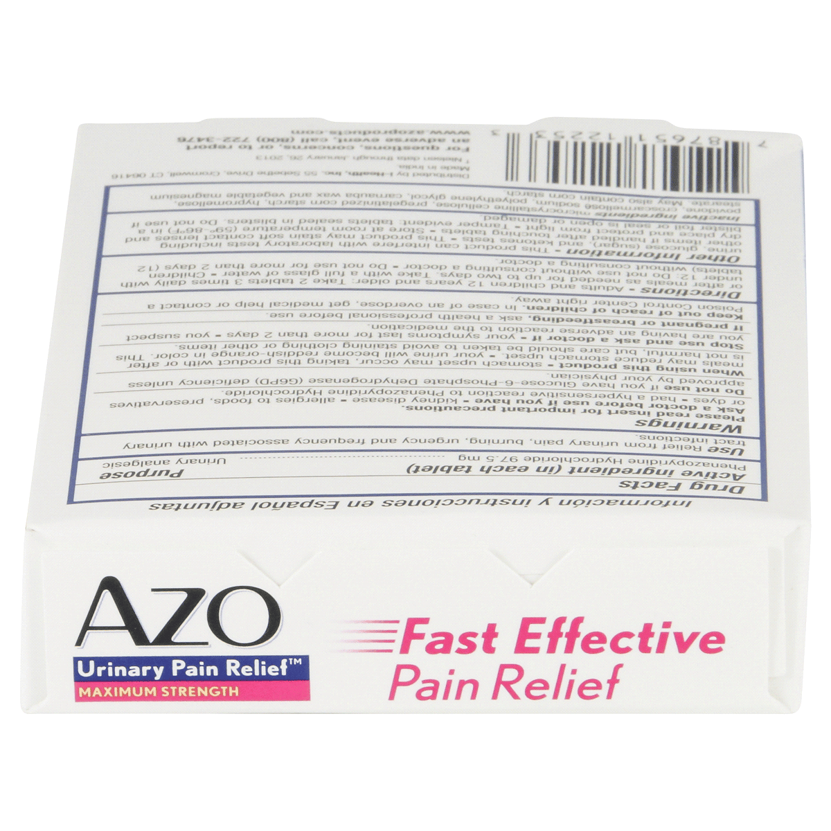 AZO Urinary Pain Relief Maximum Strength Tablets 12 ct