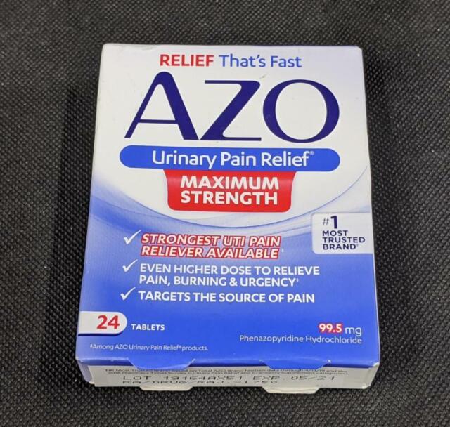 AZO Urinary Pain Relief MAXIMUM Strength Tablets 24ct 787651241531t678 ...