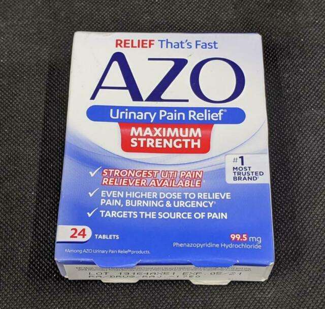 AZO Urinary Pain Relief MAXIMUM Strength Tablets 24ct ...