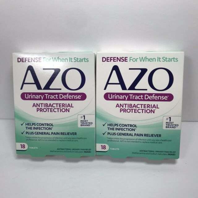 AZO Urinary Tract Defense Antibacterial Protection 18 Tablets for sale ...