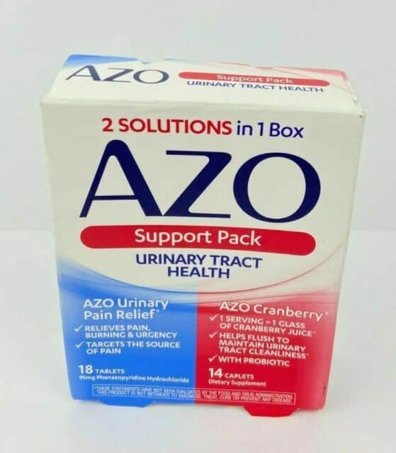 AZO Urinary Tract Health Support Pack 18 Urinary Pain Relief 14 ...