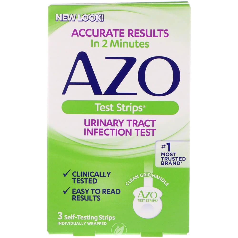 AZO Urinary Tract Infection Test Strips, UTI Test Results in 2 Minutes ...