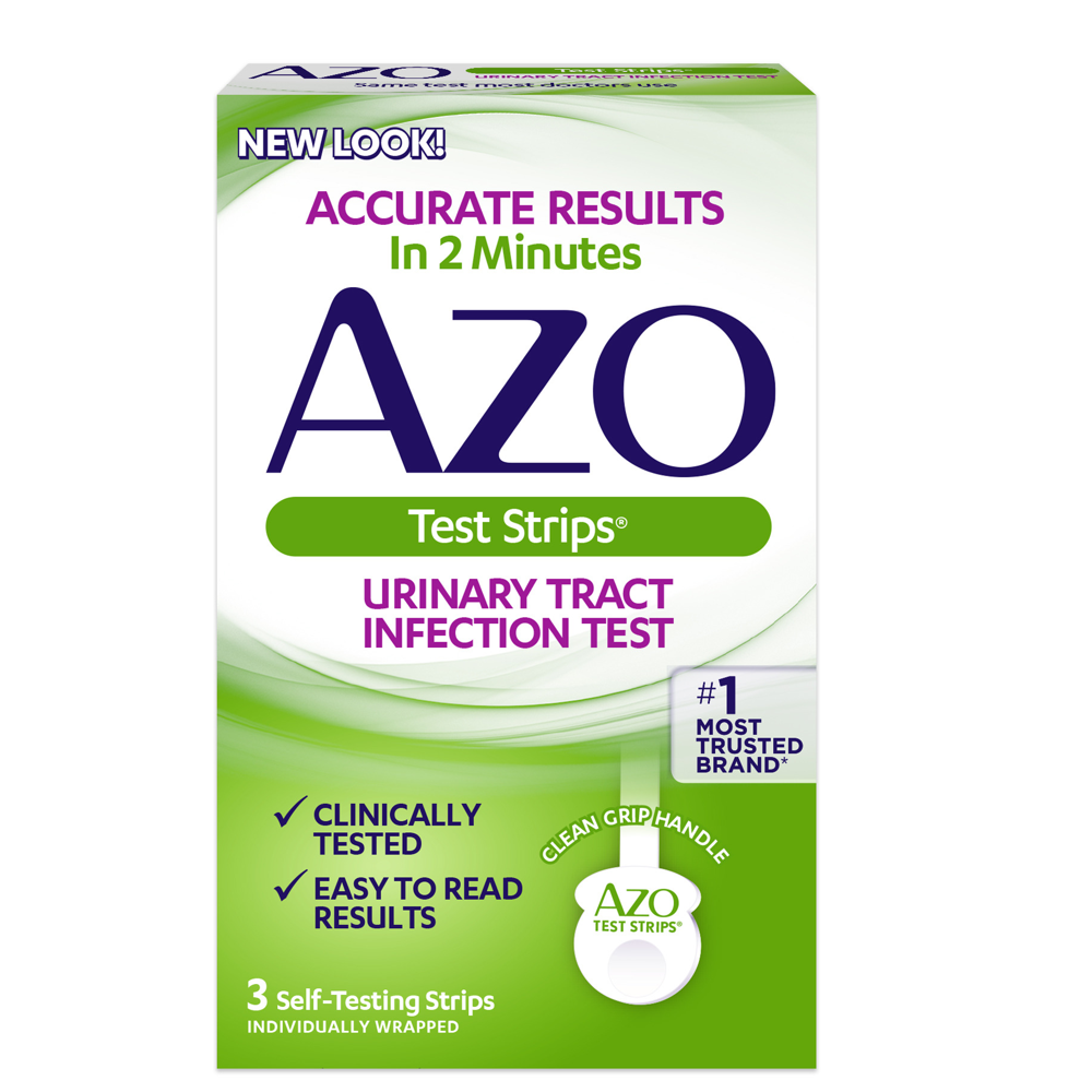 AZO Urinary Tract Infection (UTI) Test Strips, Accurate Results in 2 ...