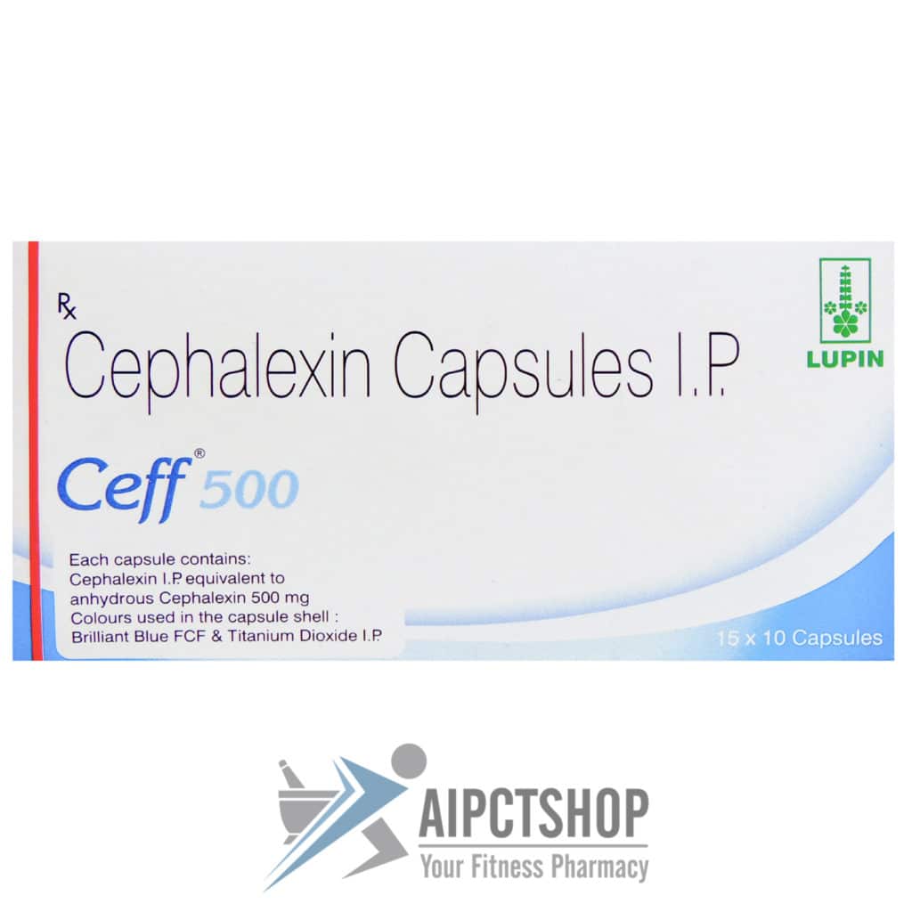 Buy Ceff (Cephalexin) 500 mg 150 tablets online