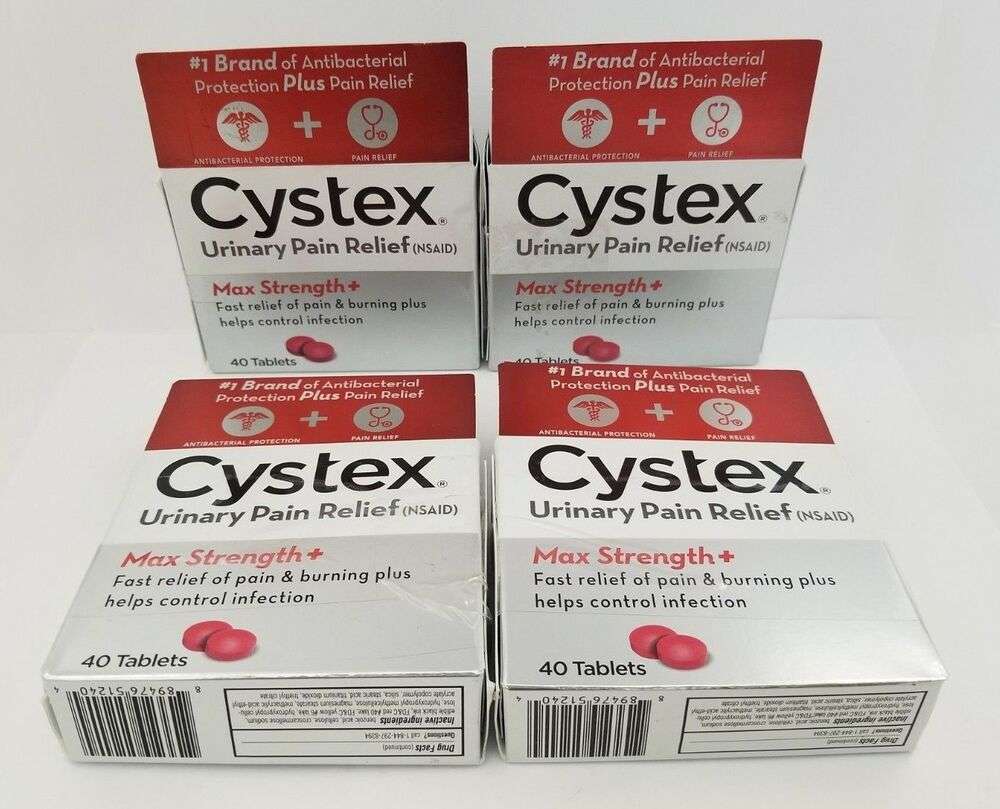 Cystex Plus Urinary Pain Relief NSAID Max Strength 40 ...