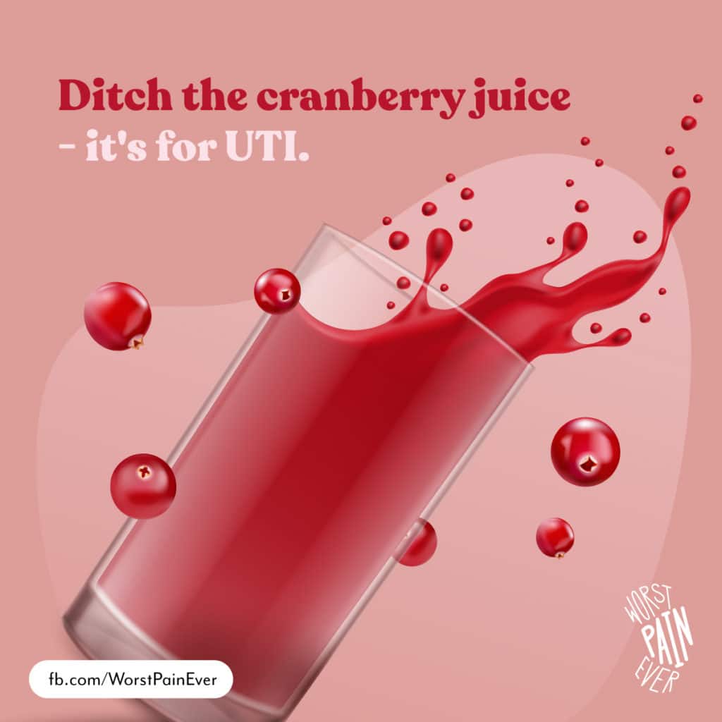 Ditch the cranberry juice