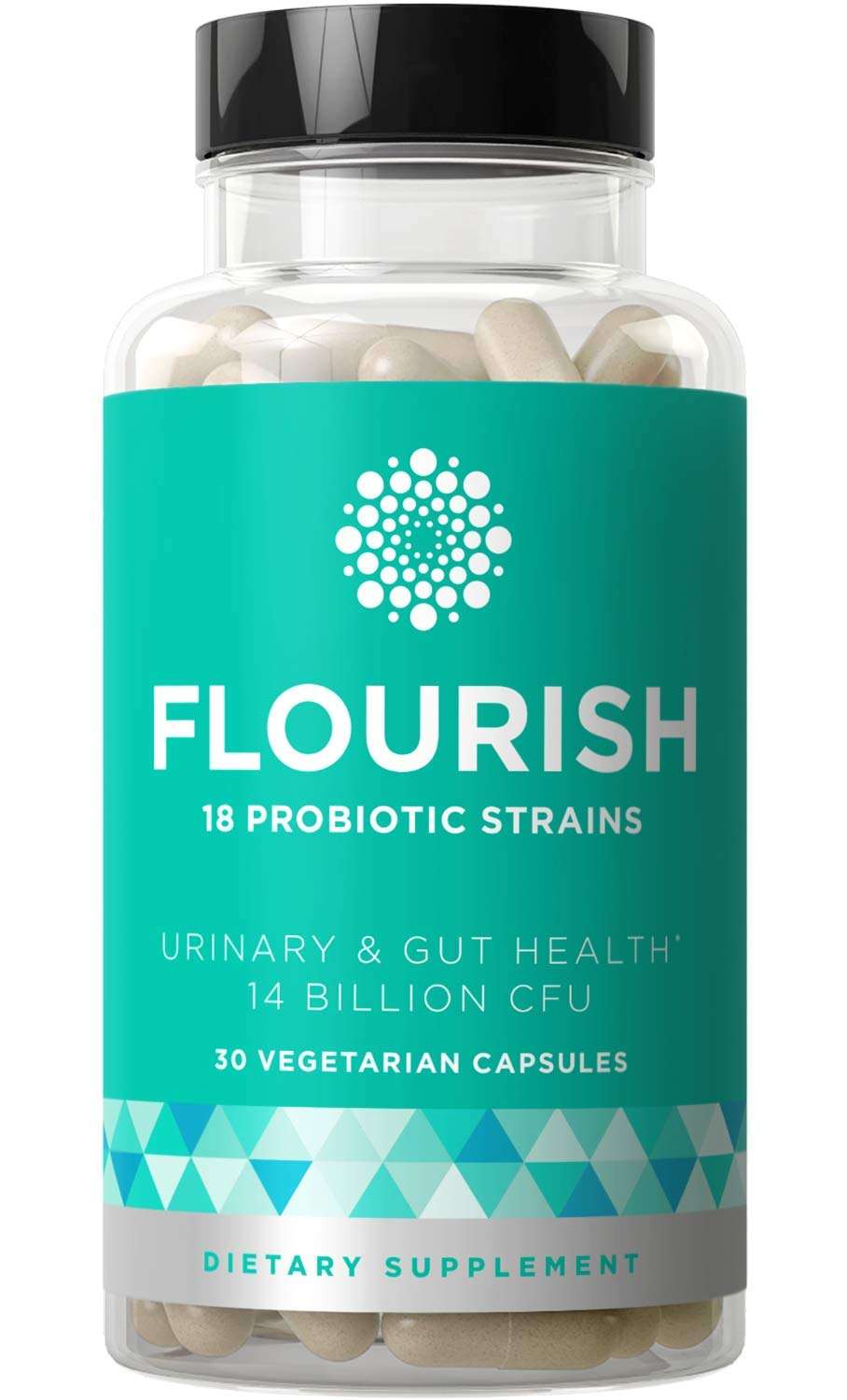 Flourish Probiotics + Prebiotics for Women  Gut ...