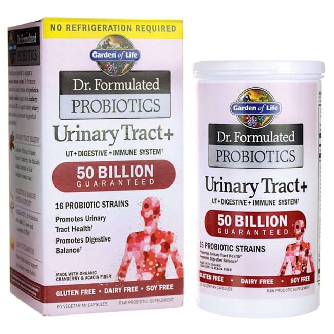Garden of Life Dr. Formulated Probiotics Urinary Tract+ 50 Billion CFU ...