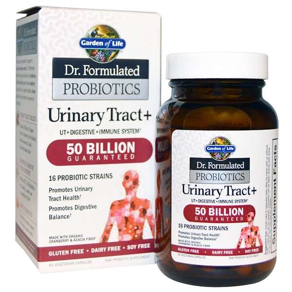 Garden of Life, Dr. Formulated Probiotics, Urinary Tract+, 60 Veggie ...