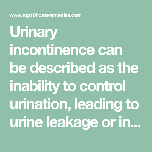Home Remedies for Urinary Incontinence