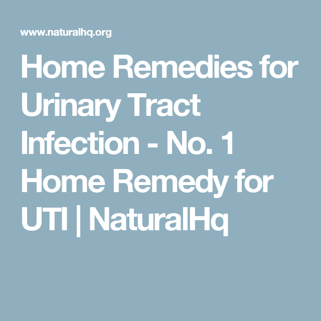 Home Remedies for Urinary Tract Infection