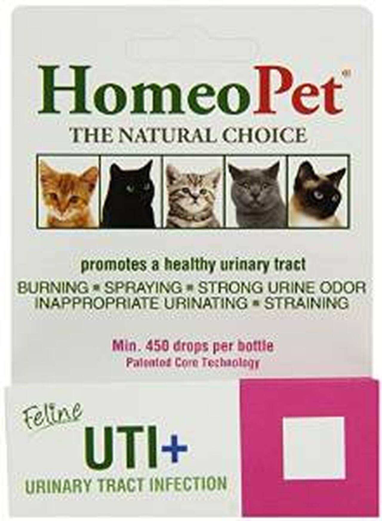 Homeopet UTI Plus Urinary Tract Infection for Cats, 15ml ...
