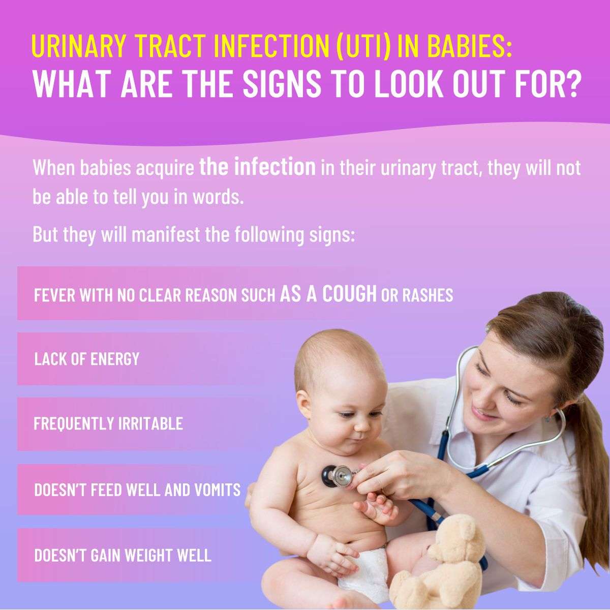 How Do You Know If A Baby Has A Uti