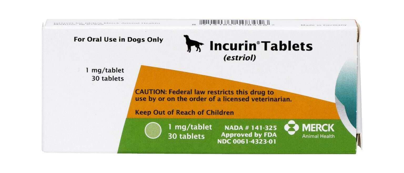Incurin (Estriol) Tablets for Dogs 1mg 30 Tabs