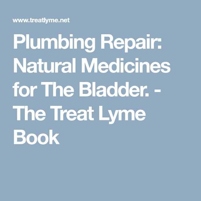 Interstitial Cystitis &  Bladder Symptoms in Lyme