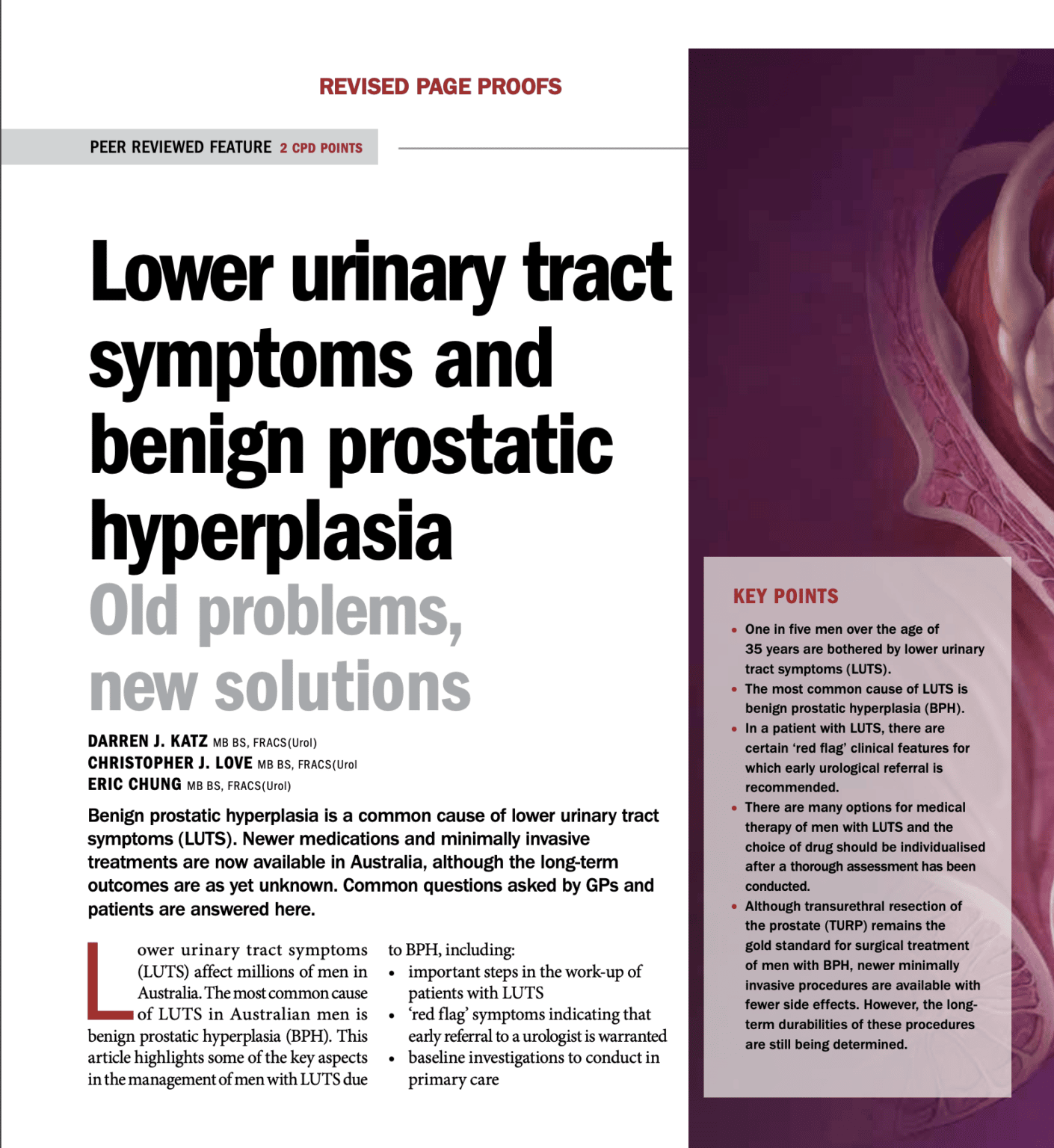Lower urinary tract symptoms and Benign Prostatic Hyperplasia