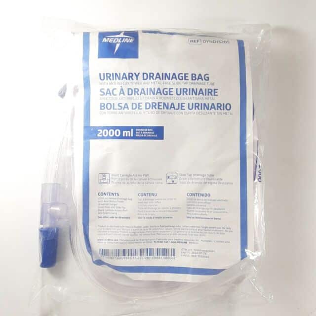 Medline Urinary Drainage Bag Dynd15205 Anti Reflux Slide Tap for sale ...