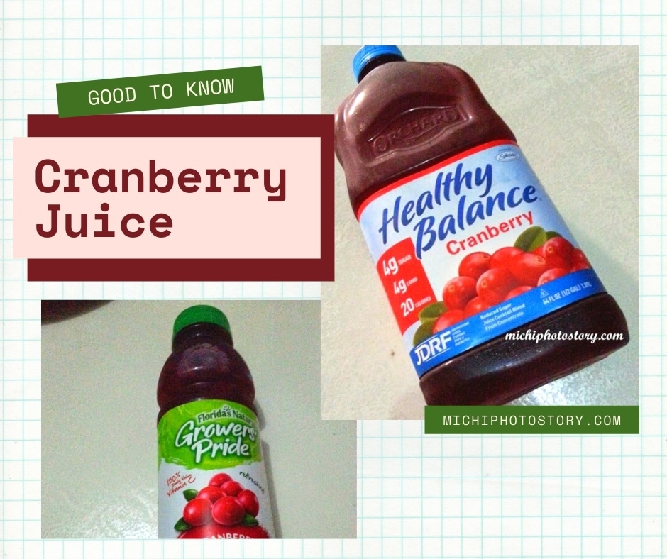 Michi Photostory: Health Benefits of Cranberry Juice