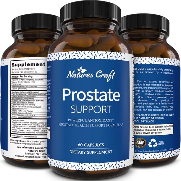 Natures Craft Prostate Support Supplement Formula for Gland Health ...