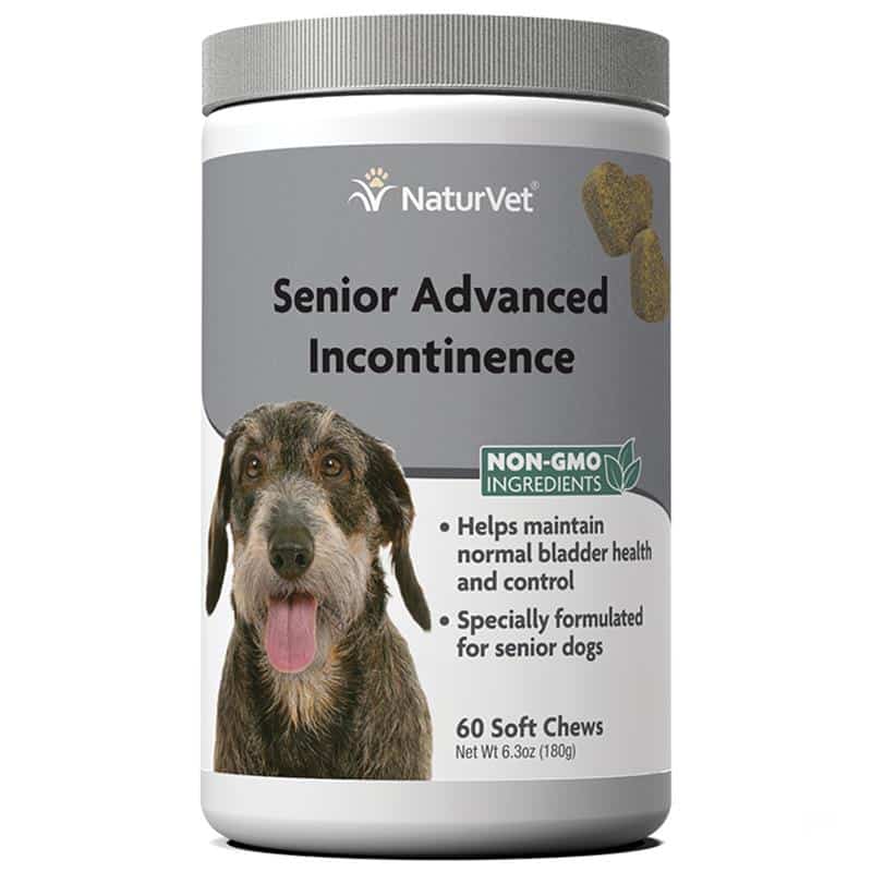 NaturVet Senior Advanced Incontinence Soft Chews Supplement for Dogs ...