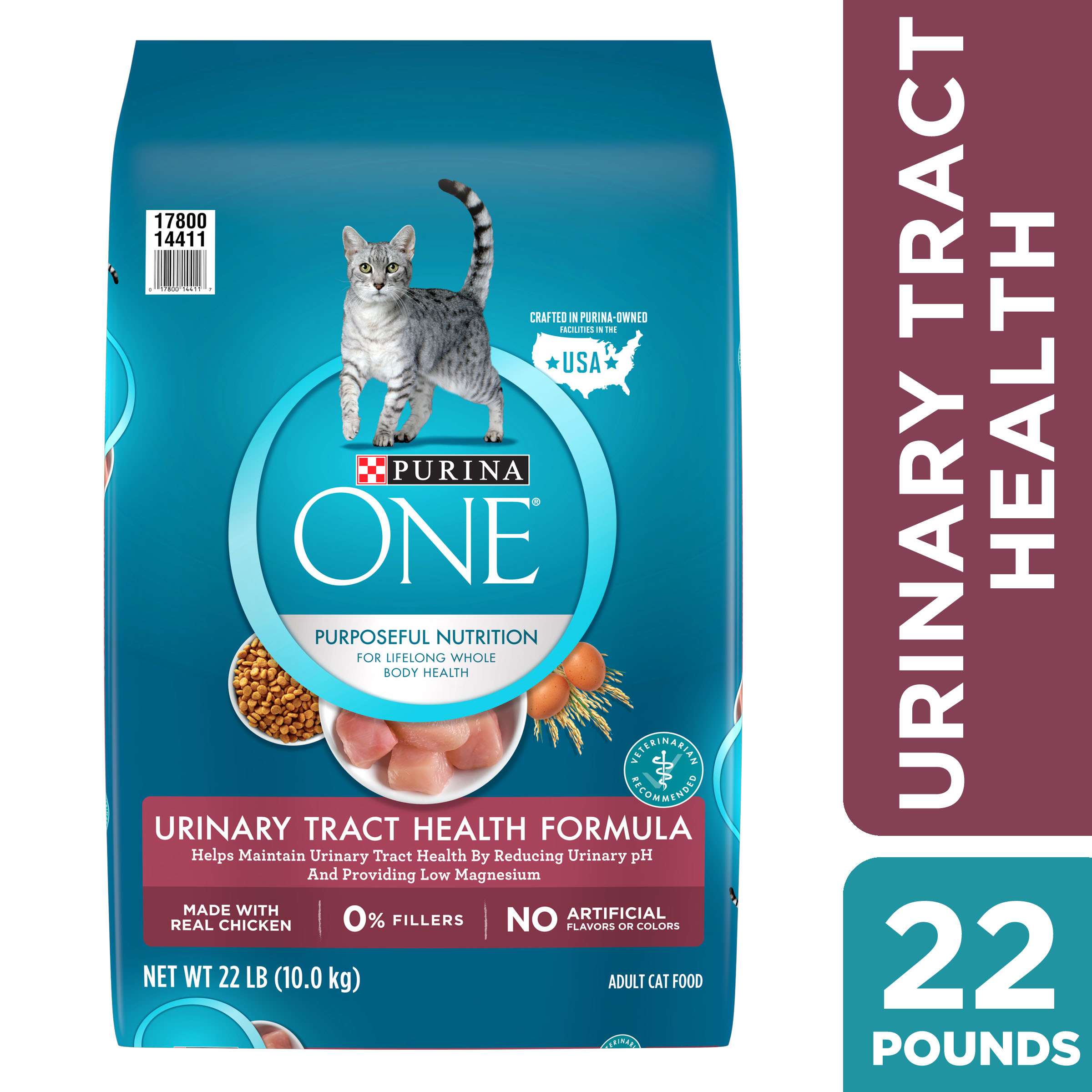 Purina ONE High Protein Dry Cat Food, Urinary Tract Health ...