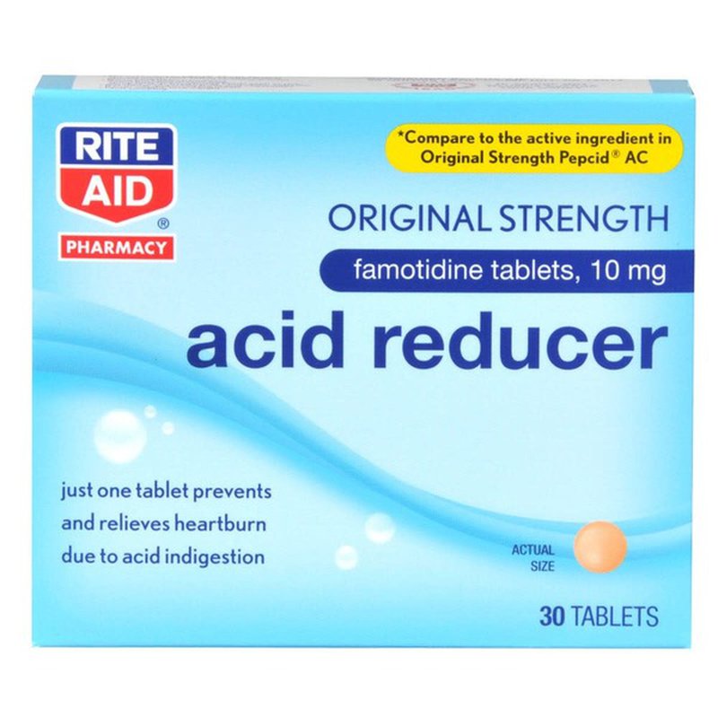 Rite Aid Pharmacy Acid Reducer, Original Strength, Tablets, 30 tablets ...