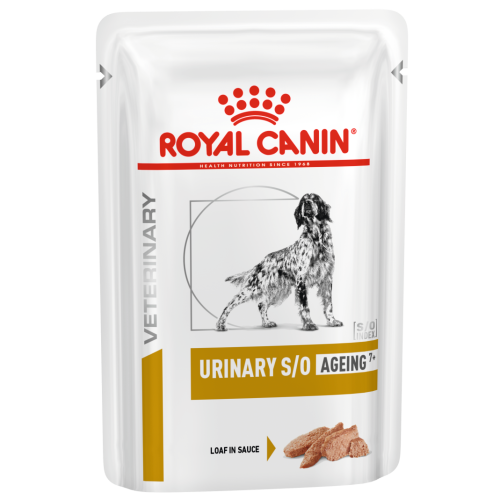 Royal Canin Veterinary Diets Urinary SO Ageing 7+ in Loaf Wet Dog Food ...