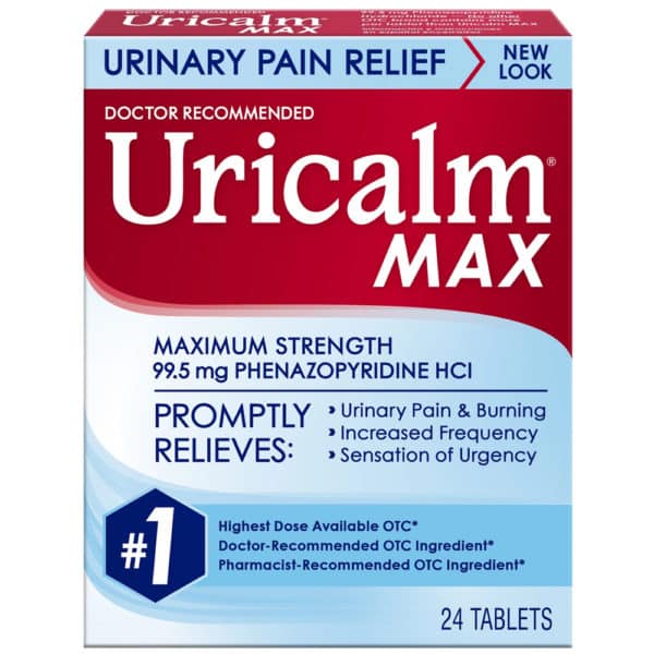 Uricalm Max Strength Urinary Pain Relief 24 Tablets