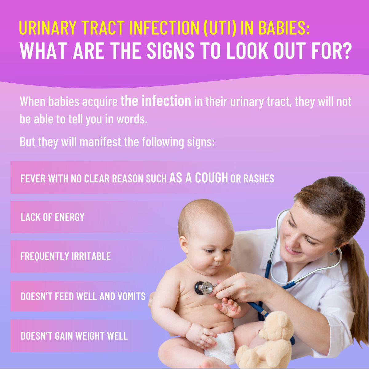 Urinary Tract Infection (UTI) in Babies: What are the Signs to Look out ...