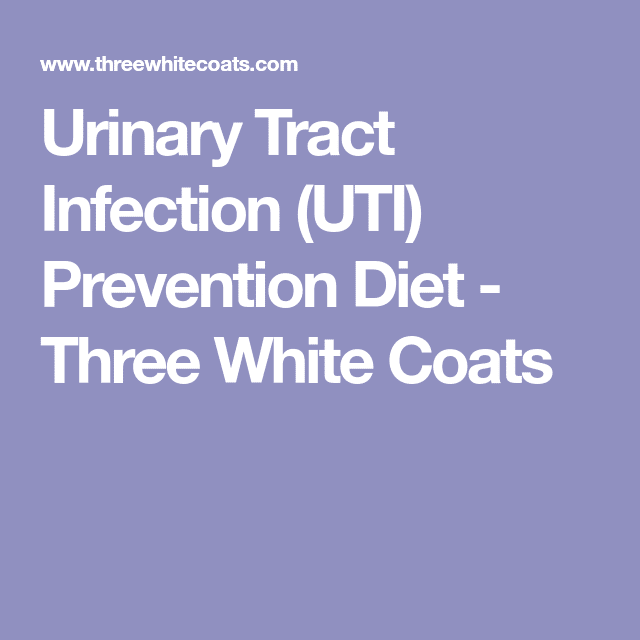 Urinary Tract Infection (UTI) Prevention Diet